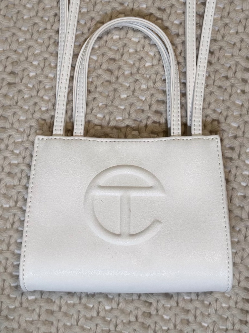 Telfar Small Shopping Bag in White